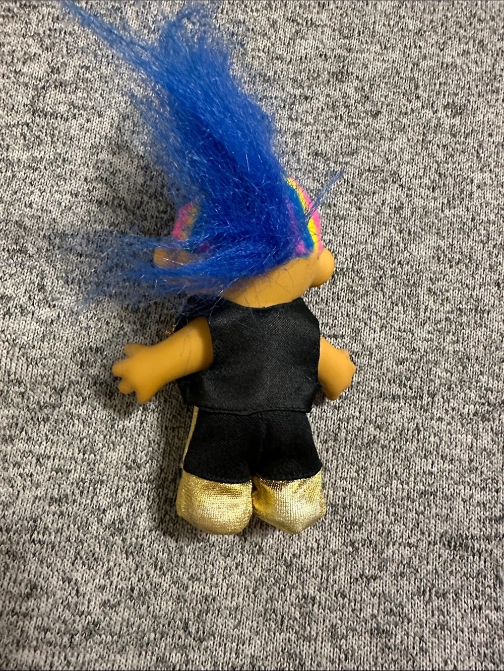 Russ Blue-Haired Punk Rock Troll Doll with Mohawk